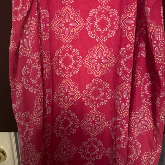 Floral Pink Ruffle Nightgown - Picture 2 of 4